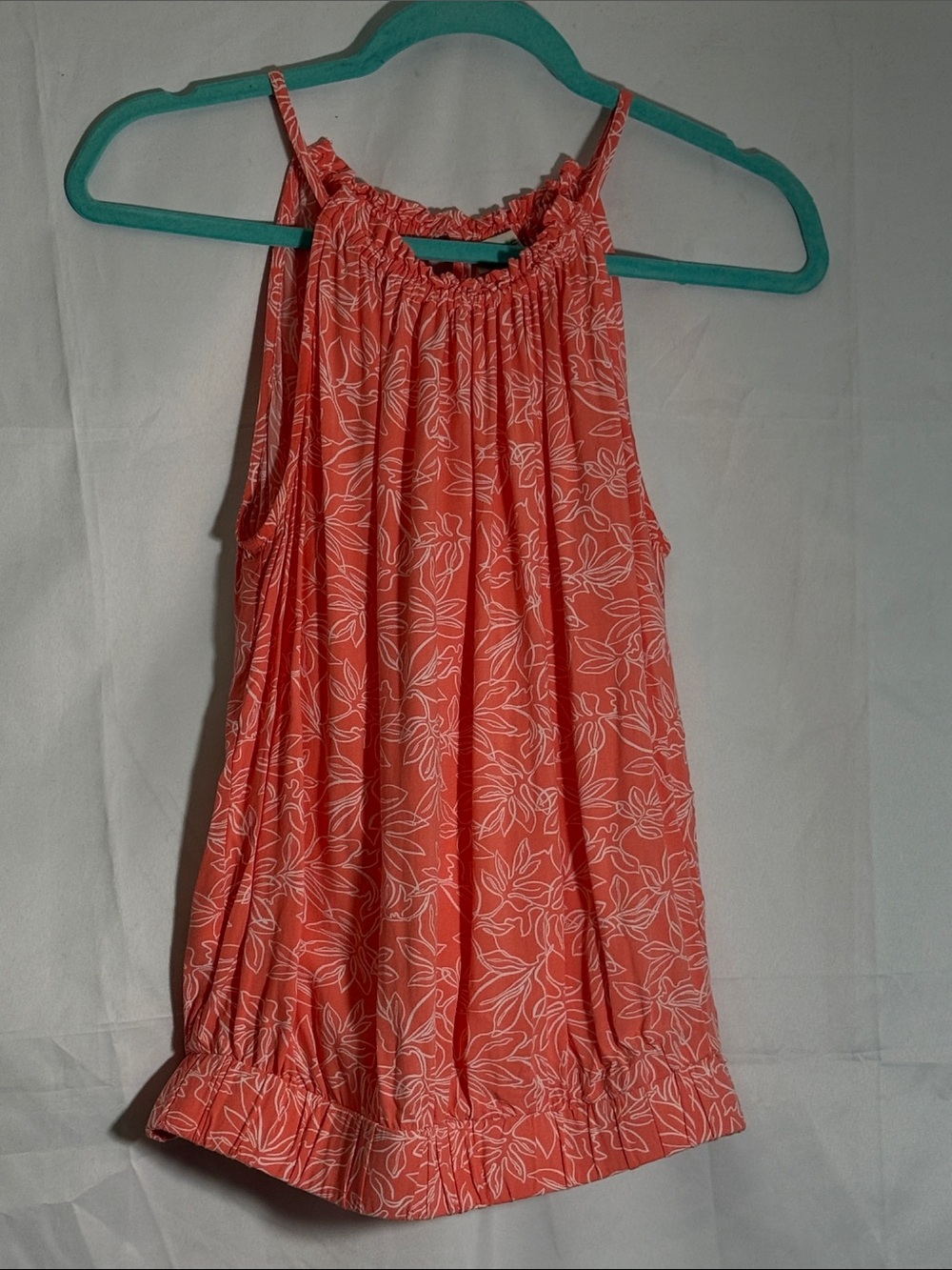 LOFT Coral Floral Halter Tank